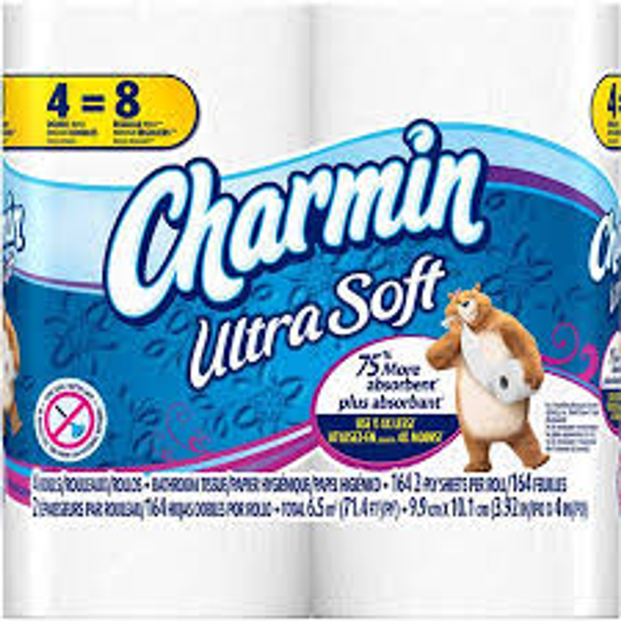 Charmin - Ultra Soft Bath Tissue - 164 Sheets per Rol - 10/4 pk.