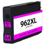 HP 962XL (3JA01AN) High Yield Magenta Remanufactured Ink Cartridge New Chip (shows ink level)