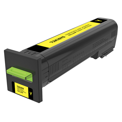 Lexmark 72K10Y0 Yellow Remanufactured Toner Cartridge