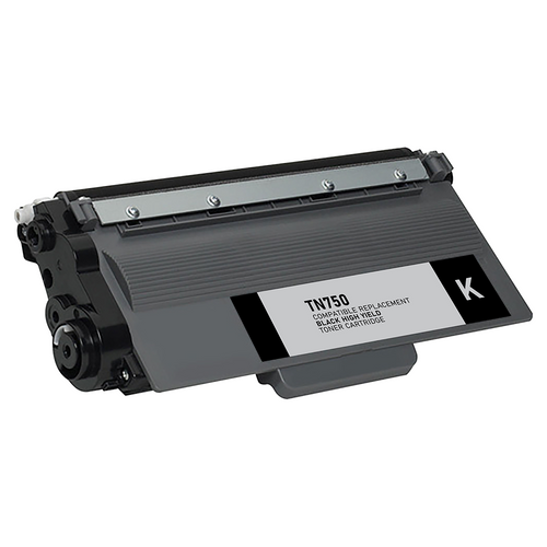 Brother TN750 Black High Yield Compatible Toner Cartridge