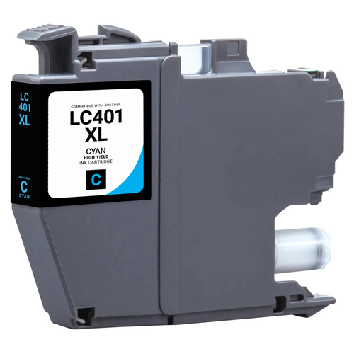 Brother LC401XL Cyan Remanufactured Ink Cartridge
