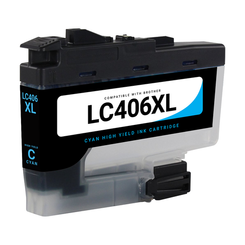 Brother LC406XL Cyan Remanufactured Ink Cartridge