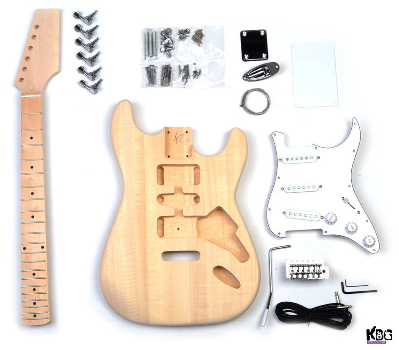 DIY Guitar Strat Stratocaster ST Style Build Your Own Kit