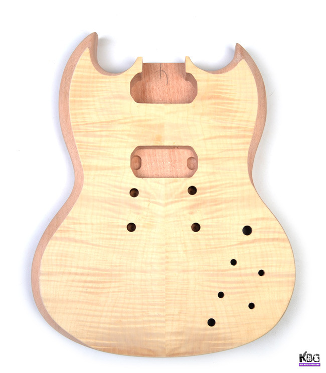 DIY Electric Guitar Maple Top Mahogany SG Build Your Own