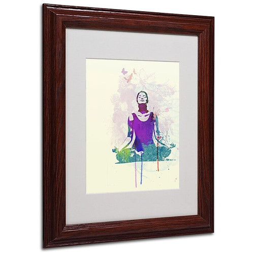 Trademark Fine Art 'Meditating Mind' 11" x 14" Wood Frame Art (65dc8efad5d0399c333ade9e_ud)