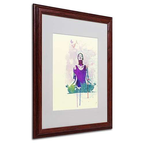 Trademark Fine Art 'Meditating Mind' 16" x 20" Wood Frame Art (65dc9059d5d0399c333ae218_ud)