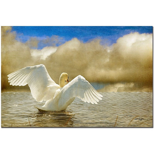 Trademark Fine Art Lady-in-waiting by Lois Bryan Canvas Art 16x24 Inches (65dc90f6d5d0399c333ae3ca_ud)