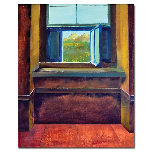 Trademark Global Michelle Calkins "The Open Window" Canvas Art, 32" x 26" (65dc9158d5d0399c333ae4e6_ud)