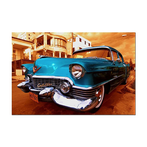 Trademark Fine Art 1955 Cadillac Coupe de Ville-Ready to Hang 22x32 Inches (65dc91cbd5d0399c333ae63a_ud)