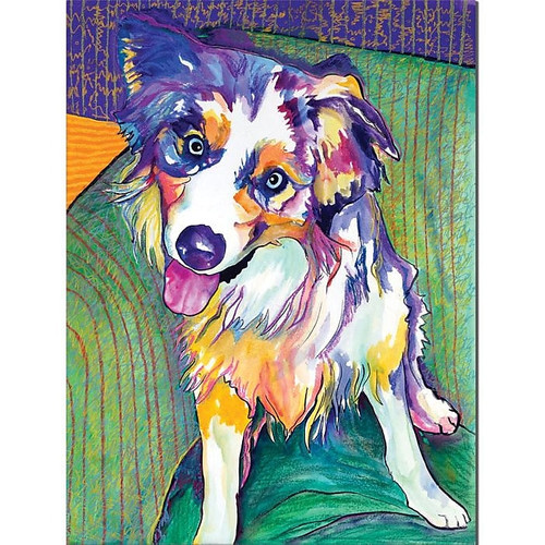 Trademark Global Pat Saunders White "Green Couch" Canvas Art, 47" x 35" (65dc926100faa7808227772c_ud)