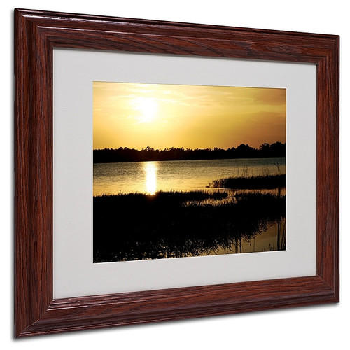 Patty Tuggle 'End of the Day' Matted Framed Art - 11x14 Inches - Wood Frame (65dc926500faa7808227773c_ud)