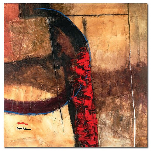 Trademark Global Joarez Abstract "La Furia" Canvas Art, 24" x 24" (65dc9267d5d0399c333ae814_ud)