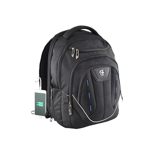 SwissDigital Terabytes Backpack, Black (J16BT-1)