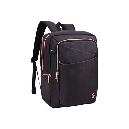 SwissDigital Katy Rose Backpack, Black/Pink (SD1006-01)