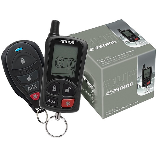 Python 2-way LCD Security & Remote-start System With .25-mile Range & 2 Remotes (65dc9abfeed7ebf2f9335d16_ud)