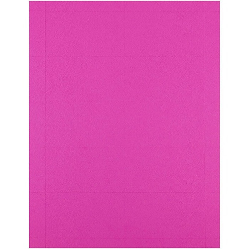 JAM Paper® Printable Business Cards, 3 1/2 x 2, Ultra Fuchsia Pink, 100/Pack (22128338)