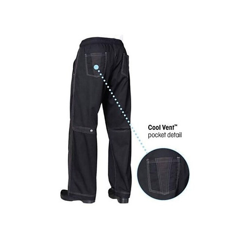 Chef Works Black Cool Vent Pants, Black, XL (CVBP-BLK-XL)