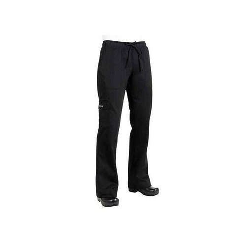 Chef Works Women's Cargo Chef Pants, Black, XS (CPWO-BLK-XS)