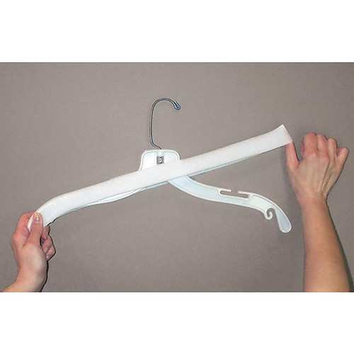 NAHANCO 17" Foam Rubber Hanger Cover, White, 100/Pk (65dca25e4f4f11f8fe3902a3_ud)