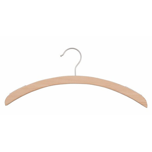 NAHANCO 16" Wood Retro Top Hanger, Low Gloss Beech (65dca2744f4f11f8fe39031f_ud)