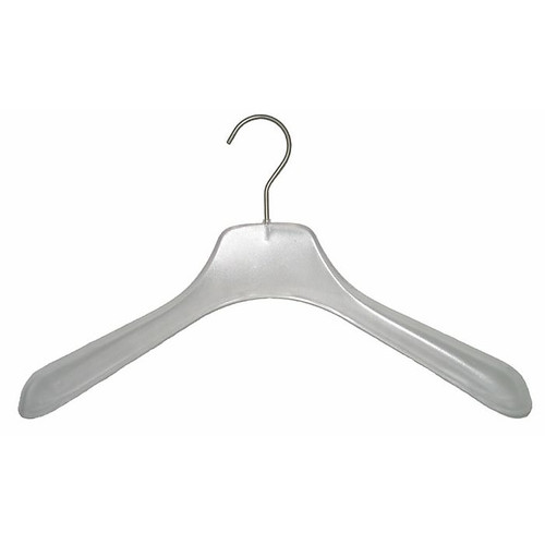 NAHANCO 17" Concave Frosted Display Top Hanger, 24/Pack (65dca3604f4f11f8fe39063f_ud)