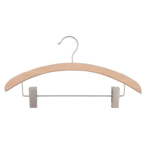 NAHANCO 16" Wood Retro Suit Hanger, Low Gloss Beech, 100/Pack (40617RC)