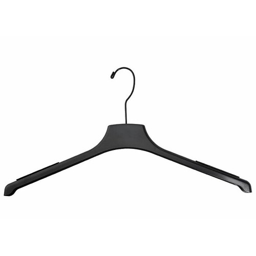 NAHANCO 18 3/4" Plastic Sportsmen's Outerwear Hanger, Black, 100/Pack (65dca39c4f4f11f8fe390703_ud)