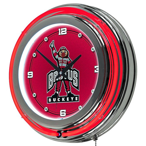 Trademark 14" Double Ring Neon Clock, The Ohio State University Brutus (65dca440ad7e169ba968277b_ud)