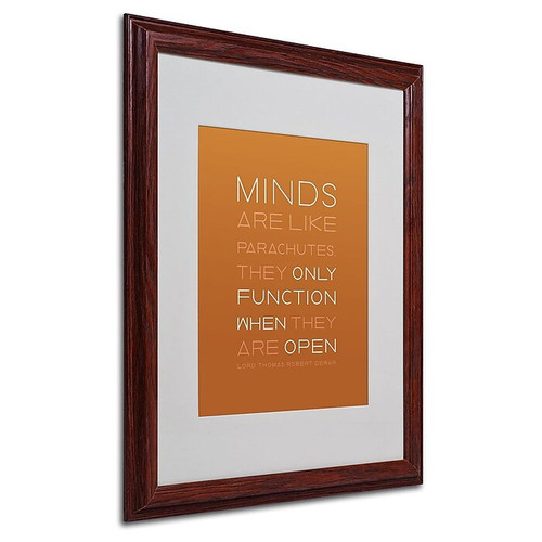 Trademark Fine Art 'An Open Mind II' 16" x 20" Wood Frame Art (65dca4edf99b2575f686bce6_ud)