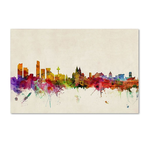 Trademark Fine Art 'Liverpool, England' 22" x 32" Canvas Art (65dca50ff99b2575f686bd38_ud)