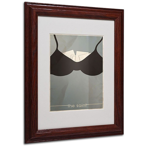 Trademark Fine Art 'The Saint' 11" x 14" Wood Frame Art (65dca549f99b2575f686bdc6_ud)