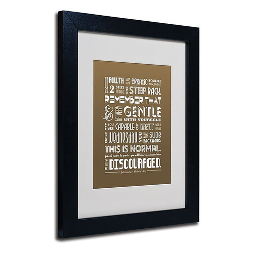 Trademark Fine Art 'Artist Way III' 11" x 14" Black Frame Art (65dca5b3f99b2575f686bed8_ud)