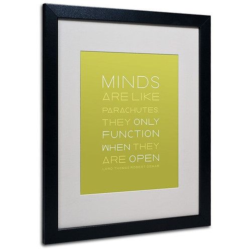 Trademark Fine Art 'An Open Mind' 16" x 20" Black Frame Art (65dca620f99b2575f686bfe4_ud)