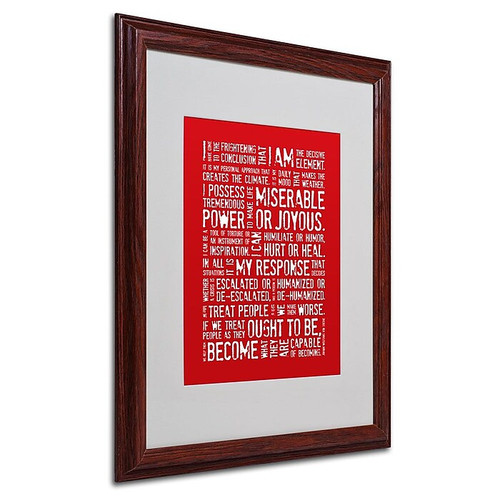 Trademark Fine Art 'Decisive Elements' 16" x 20" Wood Frame Art (65dca665f99b2575f686c056_ud)