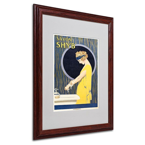 Trademark Fine Art 'Savon S H Y B' 16" x 20" Wood Frame Art (65dca693f99b2575f686c0ea_ud)