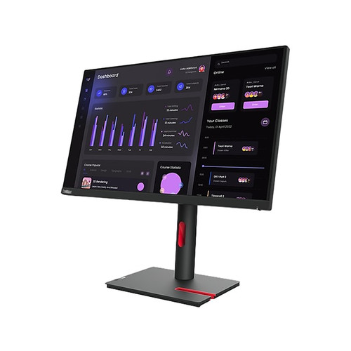 Lenovo ThinkVision T24i-30 23.8" 60 Hz LED Monitor, Black (63CFMAR1US)