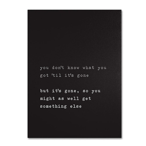 Trademark Fine Art 'Get Something Else' 35" x 47" Canvas Art (65dca746f99b2575f686c2d0_ud)