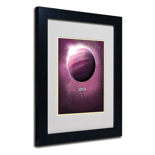 Trademark Fine Art 'Jupiter' 11" x 14" Black Frame Art (65dca760f99b2575f686c2f2_ud)