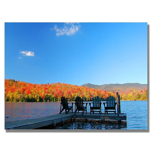 Trademark Fine Art 'The Adirondack Viewpoint' 30" x 47" Canvas Art (65dca766f99b2575f686c306_ud)