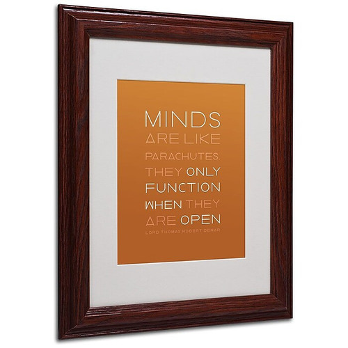 Trademark Fine Art 'An Open Mind II' 11" x 14" Wood Frame Art (65dca768f99b2575f686c30e_ud)