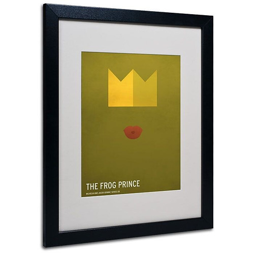 Trademark Fine Art 'The Frog Prince' 16" x 20" Black Frame Art (65dca771f99b2575f686c33a_ud)