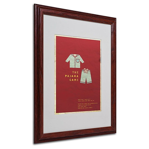 Trademark Fine Art 'The Pajama Game' 16" x 20" Wood Frame Art (65dca793f99b2575f686c37c_ud)