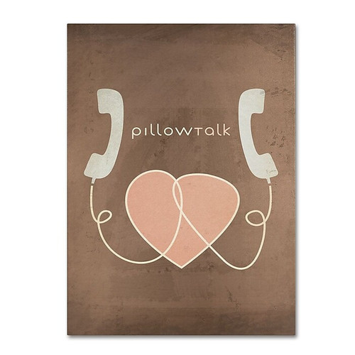 Trademark Fine Art 'Pillow Talk' 16" x 24" Canvas Art (65dca7b7f99b2575f686c3f0_ud)