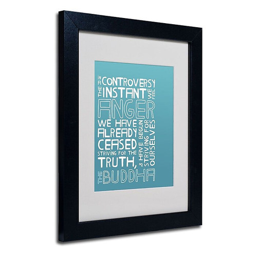 Trademark Fine Art 'Anger in Controversy I' 11" x 14" Black Frame Art (65dca7d6f99b2575f686c436_ud)