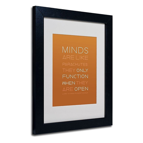 Trademark Fine Art 'An Open Mind II' 11" x 14" Black Frame Art (65dca810f99b2575f686c4e0_ud)