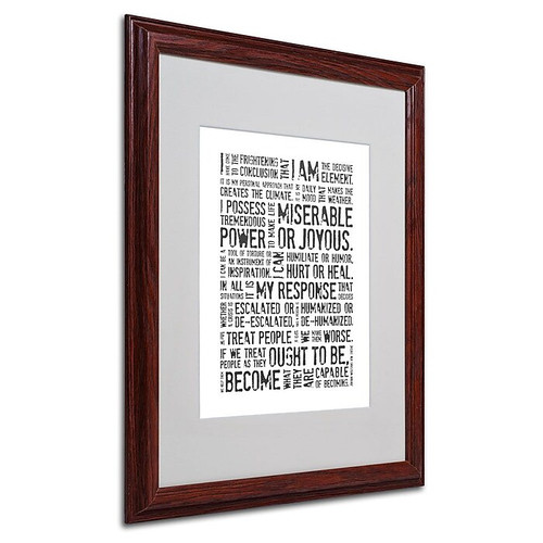 Trademark Fine Art 'Decisive Elements II' 16" x 20" Wood Frame Art (65dca819f99b2575f686c500_ud)
