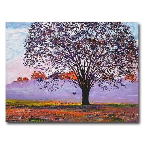 Trademark Fine Art 'Majestic Tree in Morning Mist' 18" x 24" Canvas Art (65dca82bf99b2575f686c54c_ud)