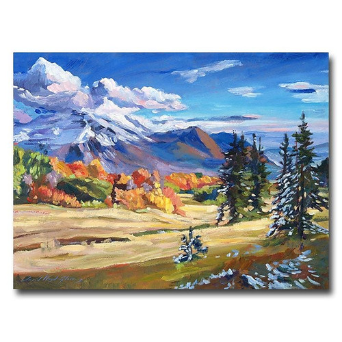 Trademark Fine Art 'Autumn in the Foothills' 24" x 32" Canvas Art (65dca952f99b2575f686c832_ud)