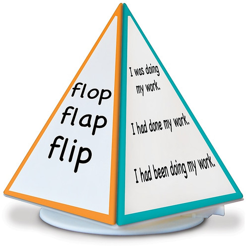 Essential Learning Spin & Write Pyramid™ Rotating 4-Sided Dry-Erase Board (ELP626691)