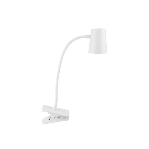 Bostitch Office 7.48" LED Adjustable Clamp Desk Lamp, White (LED2103)